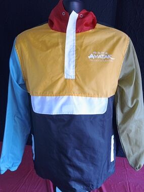 Avatar The Last Airbender Colorblock Windbreaker Jacket - Multicolor